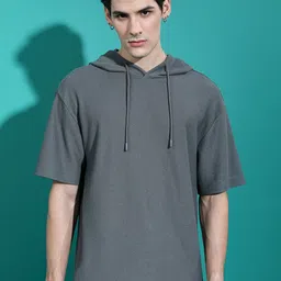 HIGHLANDER Hooded Drop-Shoulder Sleeves Oversized T-shirt-picture-24