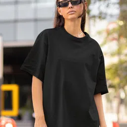 CAPTCHA Round Neck Extended Sleeves Cotton Casual T-shirt-picture-48