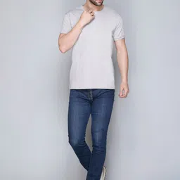 JINXER Round Neck Short Sleeves Cotton T-Shirt-image-26