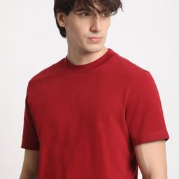 THE BEAR HOUSE Round Neck Pure Cotton Relaxed Fit T-shirt-image-82