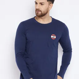 THE MILLION CLUB Round Neck Cotton T-shirt-image-96