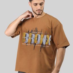 CHKOKKO Graphic Printed Round Neck T-shirt-image-90
