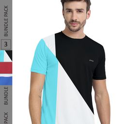 FTX Pack Of 3 Colourblocked Dry Fit Sports T-shirt-image-39