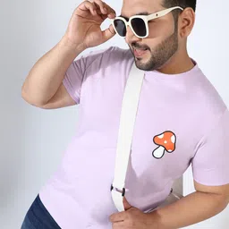 Instafab Plus Men Typography V-Neck Pockets T-shirt-picture-51
