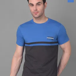 Dollar Pack of 2 Colourblocked Cotton Regular Fit T-shirt-picture-10