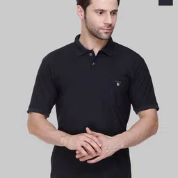 FLOSBERRY Men 2 Polo Collar Pockets T-shirt-picture-5