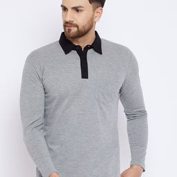 Hypernation Men Striped Polo Collar Pockets T-shirt-picture-21