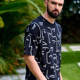 Stormborn Graphic Printed Oversized Drop Shoulder Sleeves Pure Cotton T-shirt-image-78