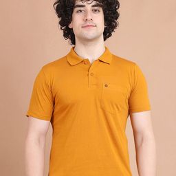 berry blues Pique Half Sleeve Cotton Polo T-shirt-image-30