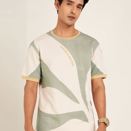 7 Alt by Pantaloons Men Printed Mandarin Collar Pockets T-shirt-image-53