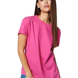 Trendyol Round Neck Drop-Shoulder Sleeves T-shirt-image-51
