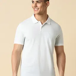 Allen Solly Polo Collar Knitted Cotton T-shirt-image-2