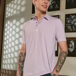 Campus Sutra Men Solid Polo Collar T-shirt-image-68
