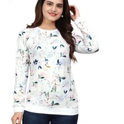 VGHCFASHION Women Printed Woollen Pockets T-shirt-11