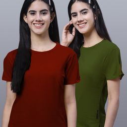 FBAR Pack Of 2 Bio-Wash Skin Friendly Pure Cotton T-shirts-image-78