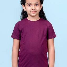 NUSYL Girls Round Neck Short Sleeves T-shirt-picture-33