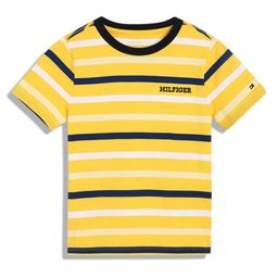 Tommy Hilfiger Boys Striped Round Neck Cotton T-shirt-image-23
