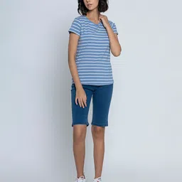 B.Copenhagen Striped Round Neck T-shirt-image-83