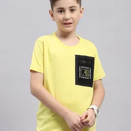 Monte Carlo Boys Typography Printed Round Neck Cotton Casual T-shirt-image-39