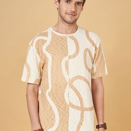 7 Alt by Pantaloons Printed Round Neck Cotton T-shirt-image-99