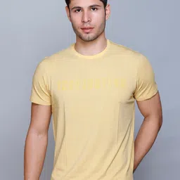 Fort Collins Typography Printed Raw Edge Round Neck Cotton  T-shirt-image-35