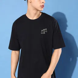 Difference of Opinion Men Graphic Printed Round Neck Cotton Oversized T-Shirt-picture-45