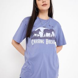 Skidlers Women Graphic Printed Round Neck Cotton Relaxed Fit T-shirt-image-17