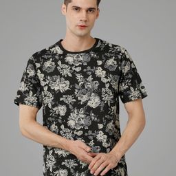 Voi Jeans Floral Printed Cotton Casual T-shirt-image-33
