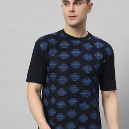 Obaan Typography Printed Round Neck Cotton T-shirt-picture-22