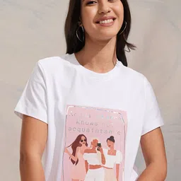street by tokyo talkies Tokyo Talkies Women Graphic Printed Round Neck Cotton Oversized T-shirt-picture-24