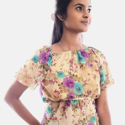 BAESD Girls Floral Printed Pockets T-shirt-image-22