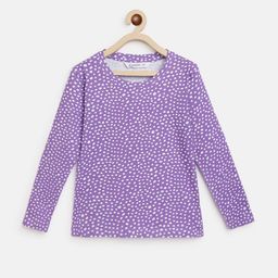 Campana Girls Abstract Printed Cotton T-shirt-image-57