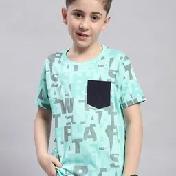 Monte Carlo Boys Round Neck Printed Pure Cotton Pockets T-shirt-image-88