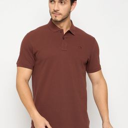 98 Degree North Men Embroidered Polo Collar Pure Cotton T-shirt-image-24