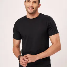 ZU Round Neck Pure Cotton T-shirt-image-100