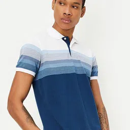 max Colourblocked Polo Collar T-shirt-image-8