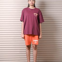 9FIGR Unisex Striped V-Neck Extended Sleeves Pockets T-shirt-image-86
