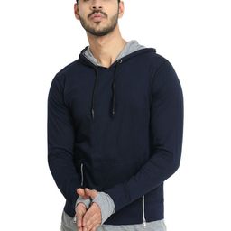 Black Collection Men Solid Cotton T-shirt-image-101