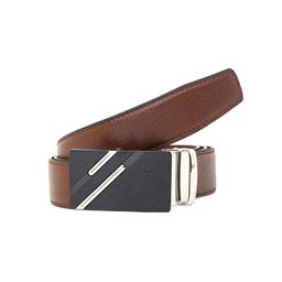 Zacharias Men Textured Slider Buckle Closure Belt-image-38
