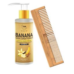 TNW the natural wash Banana Conditioner With Neem Comb-48