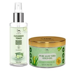 TNW the natural wash Cucumber Toner & Gold Aloe Vera Gel - 200 ml-47