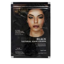 Lass Naturals Henna Based Hair Colour with Hair Nourishment 100g - Black-image-37