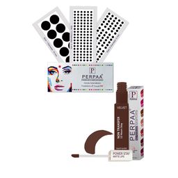 PERPAA Power Stay Non Transfer Lipstick - Shade 16 & Set of 3 Premium Black Bindis-51