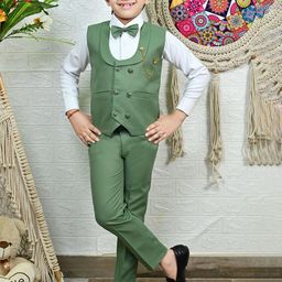 BT DEZINES Boys Double Breasted 3 Piece Party Suit Set-image-90