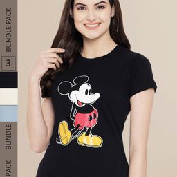 Fabflee Women Pack of 3 Printed Cotton T-shirt-picture-10