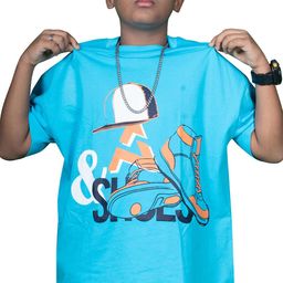 AMPED Boys Graphic Printed Pure Cotton T-shirt-image-45