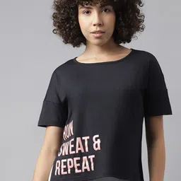 MKH Relaxed Fit Typography Printed Dri-FIT Technology Training T-shirt-picture-56