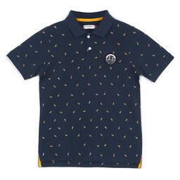 Alan Jones Boys Conversational Printed Polo Collar T-shirt-image-9