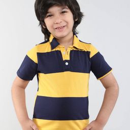 taffykids Boys Striped Polo Collar Cotton T-shirt-picture-45