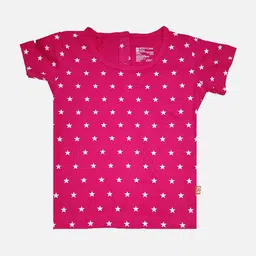 Bodycare Girls Conversational Printed Cotton T-shirt-55